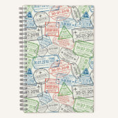 旅行ビザ切手 ノートブック (正面)