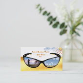 旅行ビジネス名刺 名刺 (スタンド正面)