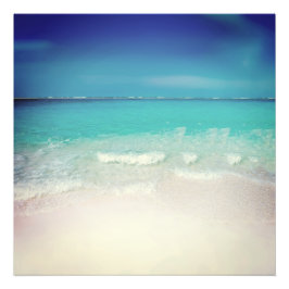 旅行ビーチシーンサマーヴィンテージフィルムトロピカル フォトプリント           