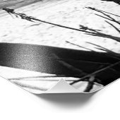 旅行ビーチシーンサマー白黒トロピカル フォトプリント            (角)