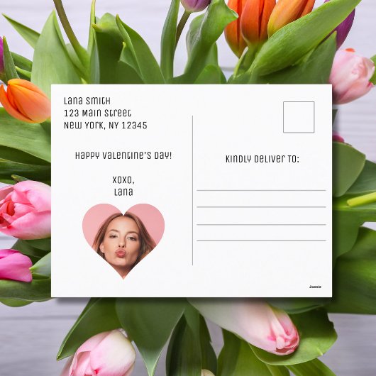 旅行ピンク紙飛行機ハートあなたは私の永遠 シーズンポストカード