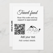 旅行ファンド休暇ハネムーン寄付の名前を追加 シーズンカード (正面/裏面)