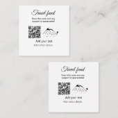 旅行ファンド休暇ハネムーン寄付の名前を追加 スクエア名刺 (正面/裏面)