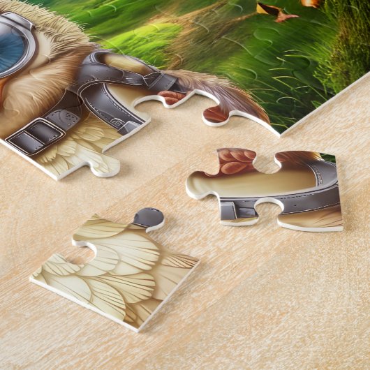 旅行フクロウ数々のル ジグソーパズル (側面)