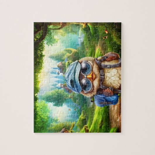 旅行フクロウ数々のル ジグソーパズル (縦)