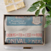 旅行フランスのポスター海辺のセーラーレディース 薄葉紙 (ギフト)