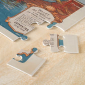 旅行フランスのポスター海辺セーラーレディースパズル ジグソーパズル (側面)