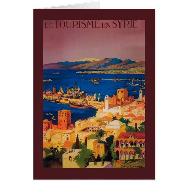 旅行フランスのポスター、シリアでのツーリング (正面)