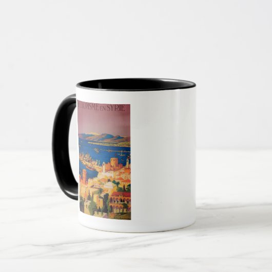 旅行フランスのポスター、シリアでのツーリング マグカップ (正面左)