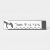 旅行フローラHoseカスタマイズ可能な名前プレート デスクネームプレート (正面)