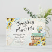 旅行フ恋しく思ロムトゥミセスヒマワリブライダルシャワー 招待状 (スタンド正面)