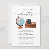 旅行ブライダルシャワーラブアンアドベンチャー 招待状 (正面)