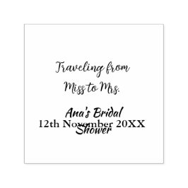 旅行ブライダルシャワー名恋しく思の追加日付Mrs. sim セルフインキングスタンプ