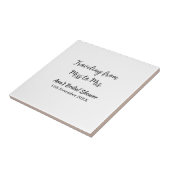 旅行ブライダルシャワー名恋しく思の追加日付Mrs. sim タイル (側面)