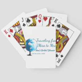 旅行ブライダルシャワー名恋しく思の追加日付Mrs. sim トランプ