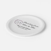 旅行ブライダルシャワー名恋しく思の追加日付Mrs. sim ペーパープレート (アングル)