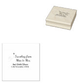 旅行ブライダルシャワー名恋しく思の追加日付Mrs. sim ラバースタンプ (押印)