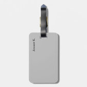 旅行ブラックロックギター音楽ラゲージタグ ラゲッジタグ (裏面縦)