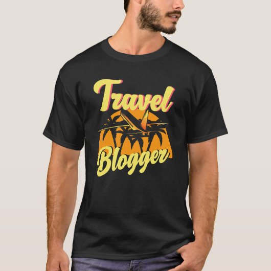 旅行ブロガー旅行者ブログブログWanderlust T Tシャツ (正面)