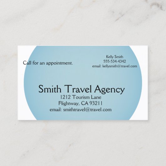 旅行プランナー庁 名刺 (裏面)