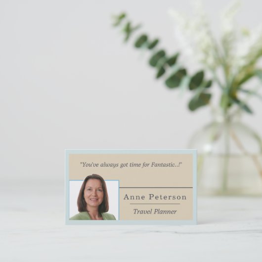 旅行プランナー 名刺 (スタンド正面)