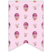 旅行ベアコレクション – ピンク バンティングフラッグ (第1の旗)