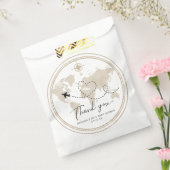 旅行ベビーシャワーのお気に入りバッグ – サンキューマップ フェイバーバッグ (封をした状態)