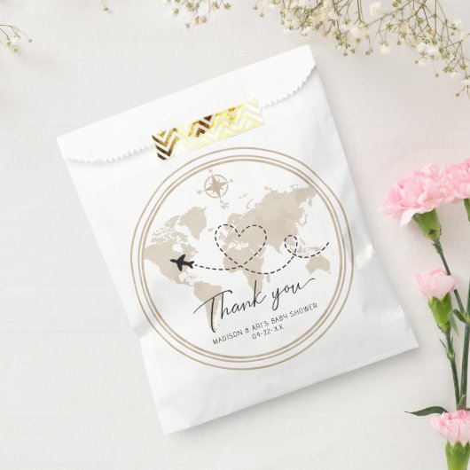 旅行ベビーシャワーのお気に入りバッグ – サンキューマップ フェイバーバッグ (封をした状態)
