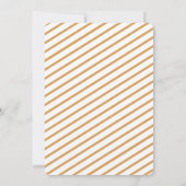 旅行ベビーシャワーイエローグレースーツケース 招待状 (裏面)