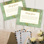 旅行ベビーシャワー推測バンプゲーム エンクロージャーカード