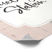 旅行ベビーシャワー給油ステーションのサインアドベンチャー ポスター (角)