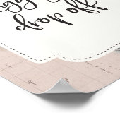 旅行ベビーシャワー荷物ドロップオフ標識 ポスター (角)