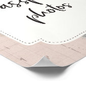 旅行ベビーシャワーPassport写真サインアドベンチャー ポスター (角)