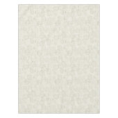 旅行ベージュのパスポートスタンプパターン（の模様が）ある テーブルクロス (正面)