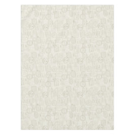 旅行ベージュのパスポートスタンプパターン（の模様が）ある テーブルクロス