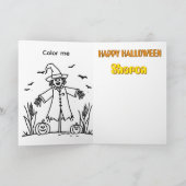 旅行ホボ子猫とカボチャ カード (内部)