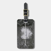 旅行ホームのための休日の写真ラブスノーハート ラゲッジタグ (正面縦)