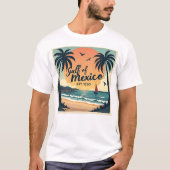 旅行ポスタースタイルメキシコ湾 Tシャツ (正面)