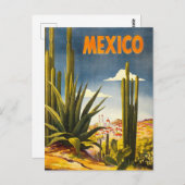 旅行ポスターメキシコ ポストカード (正面/裏面)