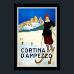 旅行ポスターヴィンテージコルティーナD'アンペッツォスキー ポスター<br><div class="desc">旅行ポスターヴィンテージコルティーナD'アンペッツォスキーItaly</div>