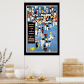 旅行ポスターヴィンテージニューイングランド休暇 ポスター (キッチン)