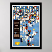 旅行ポスターヴィンテージニューイングランド休暇 ポスター (正面)