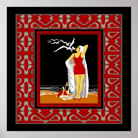 旅行ポスターヴィンテージニューヨークレッドバザース ポスター (正面)