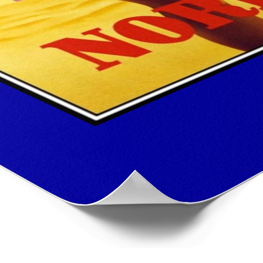 旅行ポスターヴィンテージノルドシーバードノルダーニー ポスター (角)