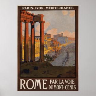 旅行ポスター列車サービスParis Rome Italy ポスター