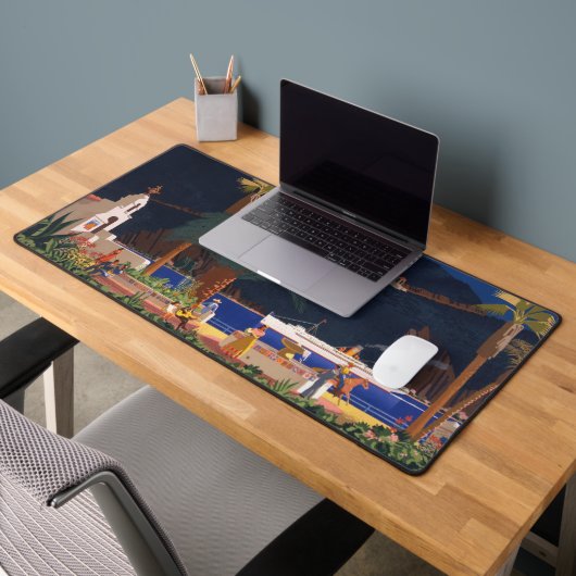 旅行ポスター – カリフォルニア州サンタカタリナ島 デスクマット (オフィス2)