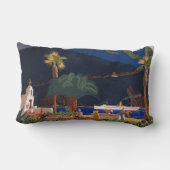 旅行ポスター – カリフォルニア州サンタカタリナ島 ランバークッション (裏面)