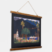 旅行ポスター – カリフォルニア州サンタカタリナ島 吊り下げ型タペストリー (傾斜あり)