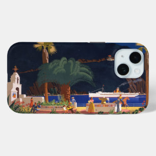 旅行ポスター – カリフォルニア州サンタカタリナ島 iPhone 15ケース