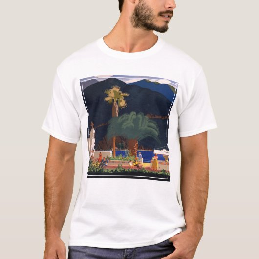 旅行ポスター – カリフォルニア州サンタカタリナ島 Tシャツ (正面)